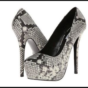 Steve Madden Delerius Snake Pump - Worn once